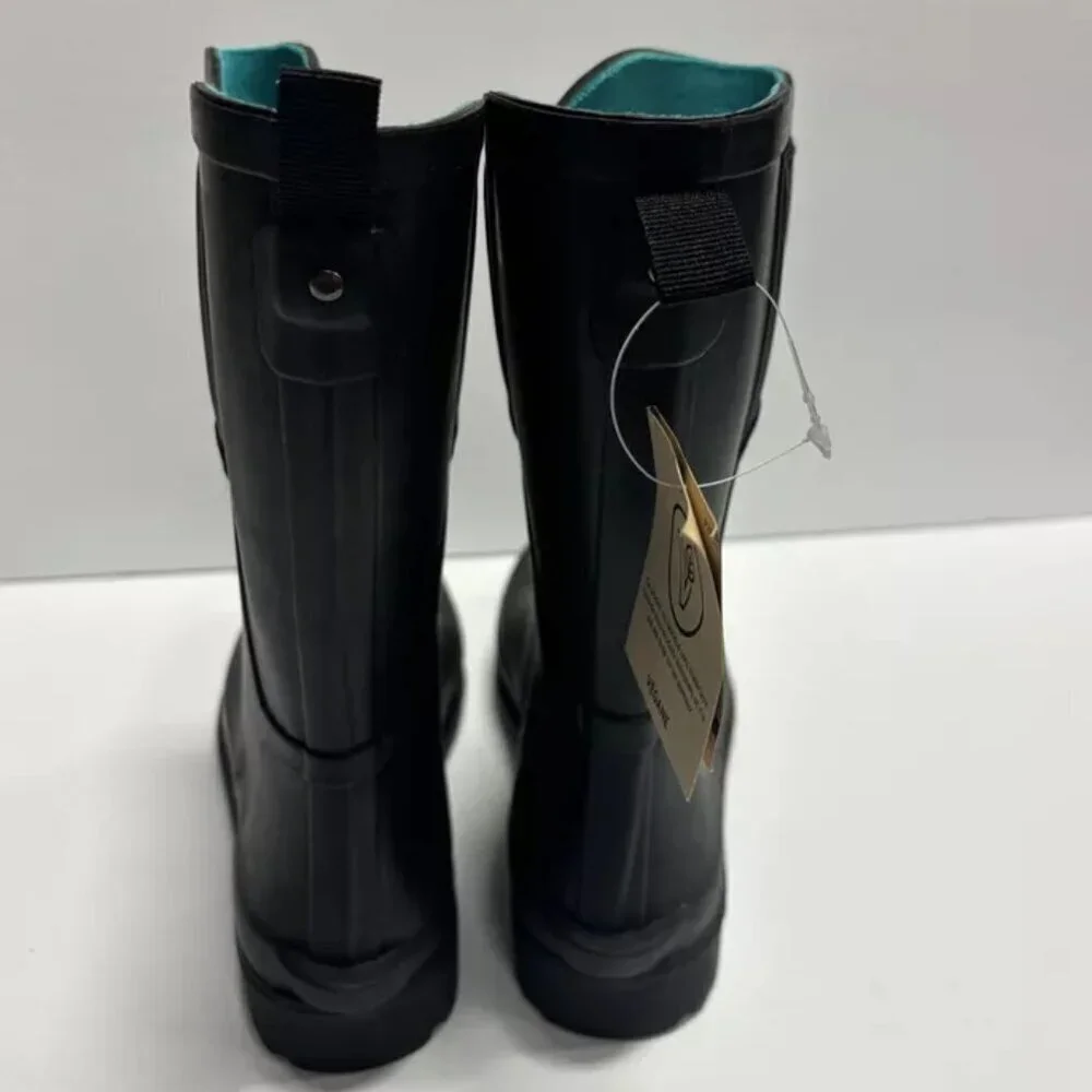 Kamik Women’s Chloe Black Rain Boots, Size 7 M